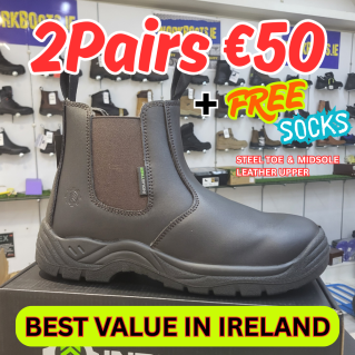 INDSTREE SAFETY DEALER BOOT + FREE Socks