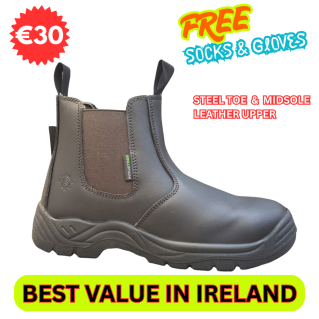 RHINO / MAXSTEEL DEALER BOOT + FREE Socks & Gloves