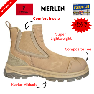 FORSA Merlin Pull On Safety Boot + FREE Socks & Gloves