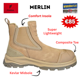 FORSA Merlin Pull On Safety Boot + FREE Socks & Gloves