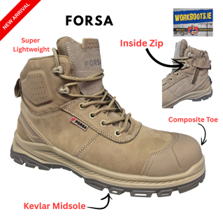 FORSA Vulture Inside Zip Safety Boot + FREE Socks & Gloves