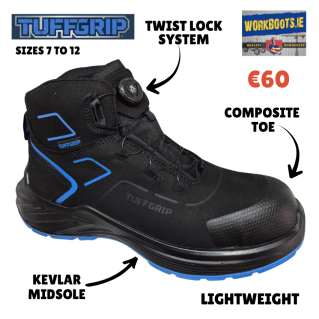 TUFFGRIP Twist Lock Safety Boot + Free Socks & Gloves